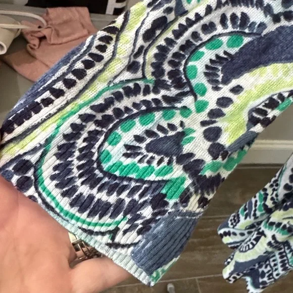 Patterned Open-Front Jacket - Picture 4 of 6